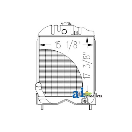 A & I Products Radiator 34" x19" x9" A-894357M92